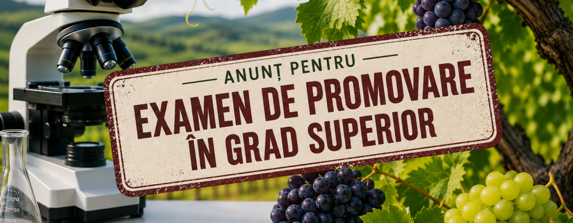 anunt concurs de promovare in grad