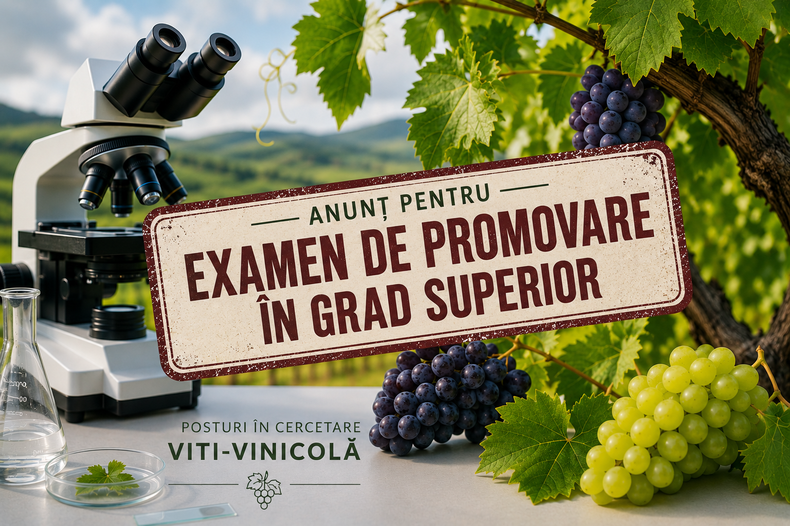 anunt concurs de promovare in grad